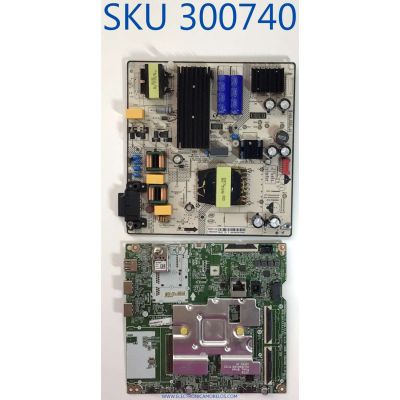 KIT DE TARJETAS PARA TV LG / NUMERO DE PARTE MAIN EBR33181102 / EAX69532504 / 33181102 / FUENTE 81-PBE065-H4A27AP / SHG6504A / SHG6504A27-101HA / DLBB500 / PANEL LVU650BEDX E0008 / DISPLAY HV650QUB-F7D / MODELO 65UP7000PUA / 65UP7000PUA.CUSFLH
